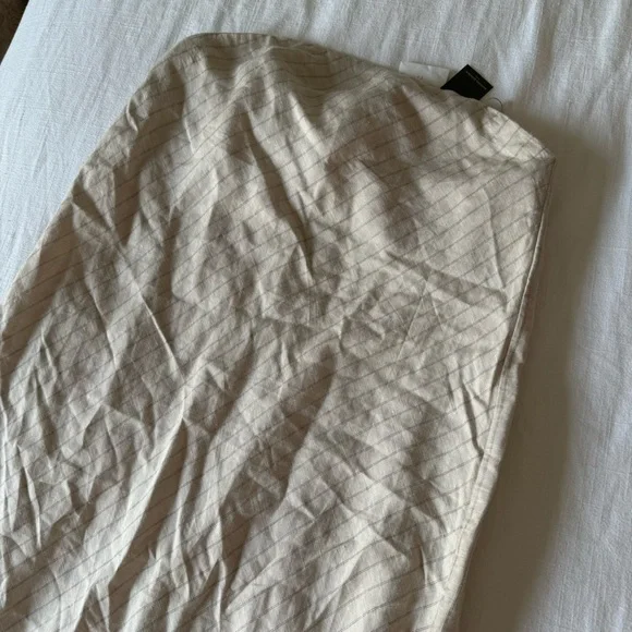 NWT Banana Republic Linen petite maxi strapless dress - Picture 2 of 5